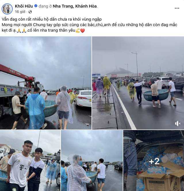 Cựu tuyển thủ U23 Việt Nam xông pha trực tiếp hỗ trợ bà con vùng lũ Nha Trang gây xúc động- Ảnh 2.