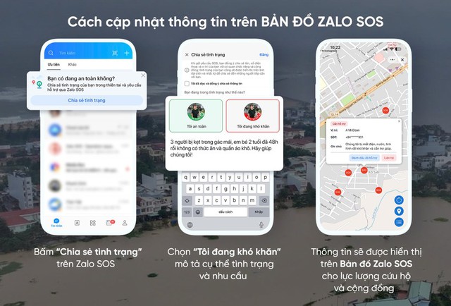 Cập nhật khẩn: Zalo bổ sung tính năng "Bản đồ SOS" giúp định vị người kẹt trong lũ- Ảnh 1. Cập nhật khẩn: Zalo bổ sung tính năng "Bản đồ SOS" giúp định vị người kẹt trong lũ- Ảnh 1.