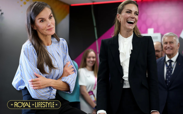 Phụ nữ bận rộn chỉ cần “bộ đồ hoàng gia” này: Vương phi Kate và Vương hậu Letizia đã chứng minh rồi- Ảnh 1.