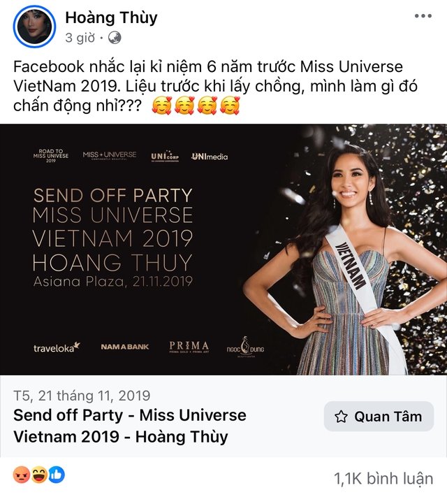 Hoàng Thuỳ lên tiếng về bài đăng ngay lúc Hương Giang out top: "Mình để vậy đó, các bạn cứ vào chửi"- Ảnh 2.