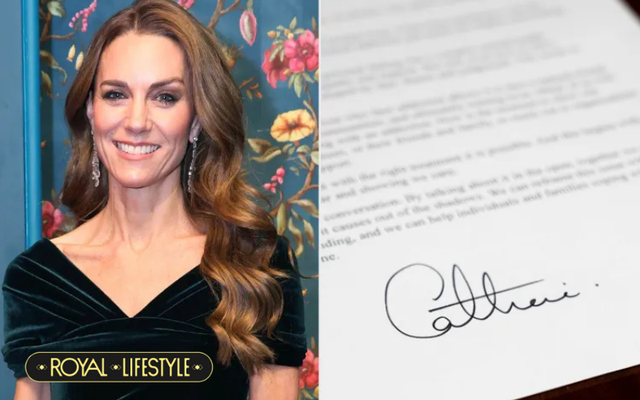 Lộ diện chữ ký hiếm hoi của Vương phi Kate- Ảnh 1.