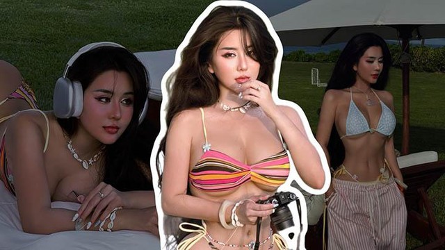 Xả ảnh mùa hè, hot girl Ngọc Trân khiến fan say nắng vì vóc dáng vạn người mê- Ảnh 1. Xả ảnh mùa hè, hot girl Ngọc Trân khiến fan say nắng vì vóc dáng vạn người mê- Ảnh 1.