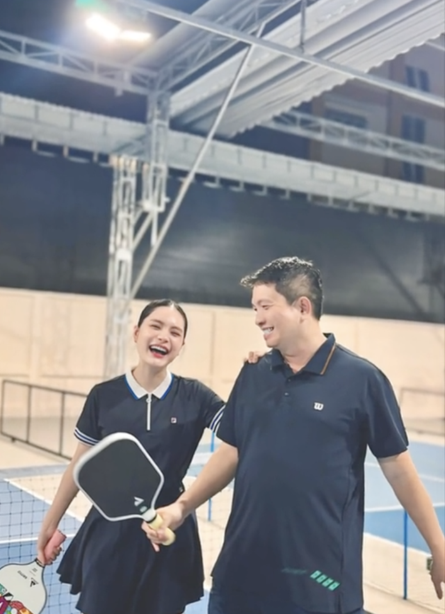 Đoàn Di Băng và Nguyễn Quốc Vũ chơi pickleball- Ảnh 2.