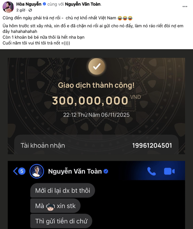 Hoà Minzy làm lộ bạn gái Văn Toàn- Ảnh 2. Hoà Minzy làm lộ bạn gái Văn Toàn- Ảnh 2.