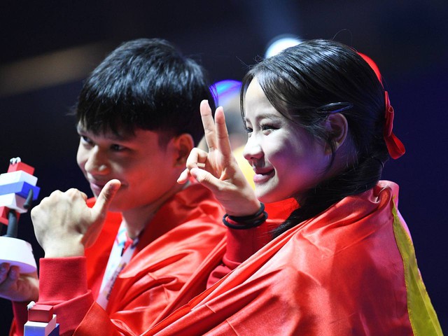 Mê mẩn dàn hot girl Taekwondo ở SEA Games, bên ngoài xinh đẹp, vào sân "thét ra lửa", VĐV Việt Nam có phải xinh nhất?- Ảnh 15.