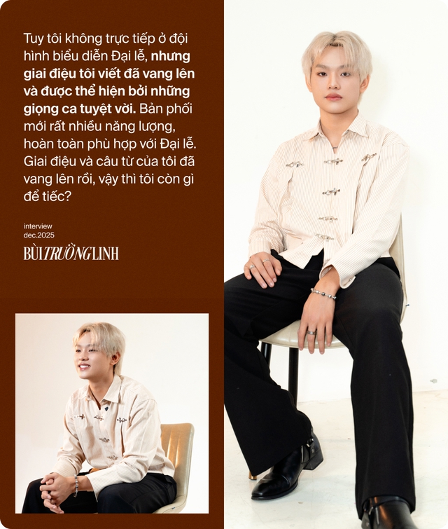 Chàng trai có ca khúc được Mỹ Tâm - Hoà Minzy biểu diễn ở Đại lễ 2/9 nói gì khi không được đồng diễn?- Ảnh 1. Chàng trai có ca khúc được Mỹ Tâm - Hoà Minzy biểu diễn ở Đại lễ 2/9 nói gì khi không được đồng diễn?- Ảnh 1.