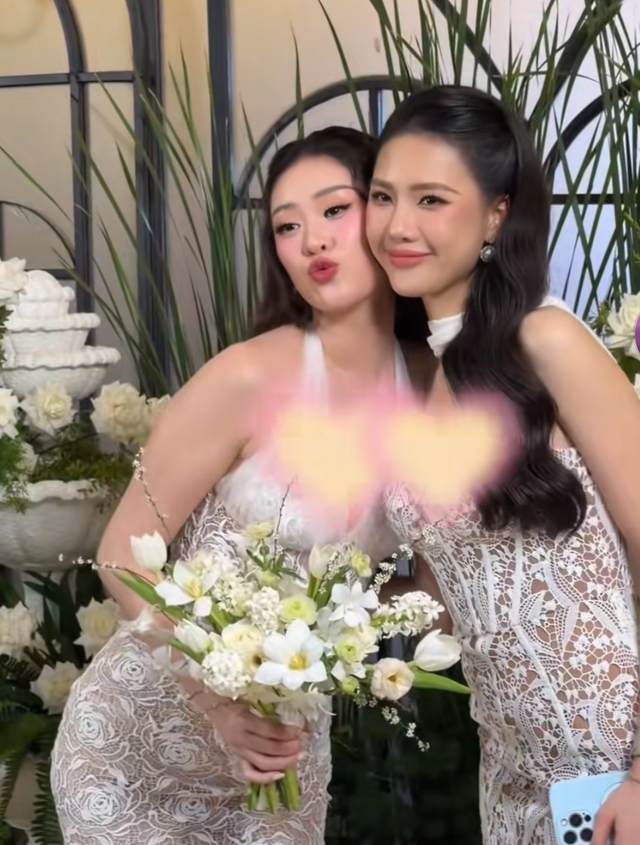 Tiệc "hấp hôn" của Khánh Vân: Hoa hậu Thiên Ân - Kỳ Duyên sánh đôi, cô dâu lộ chi tiết đáng ngờ- Ảnh 9. Tiệc "hấp hôn" của Khánh Vân: Hoa hậu Thiên Ân - Kỳ Duyên sánh đôi, cô dâu lộ chi tiết đáng ngờ- Ảnh 9.