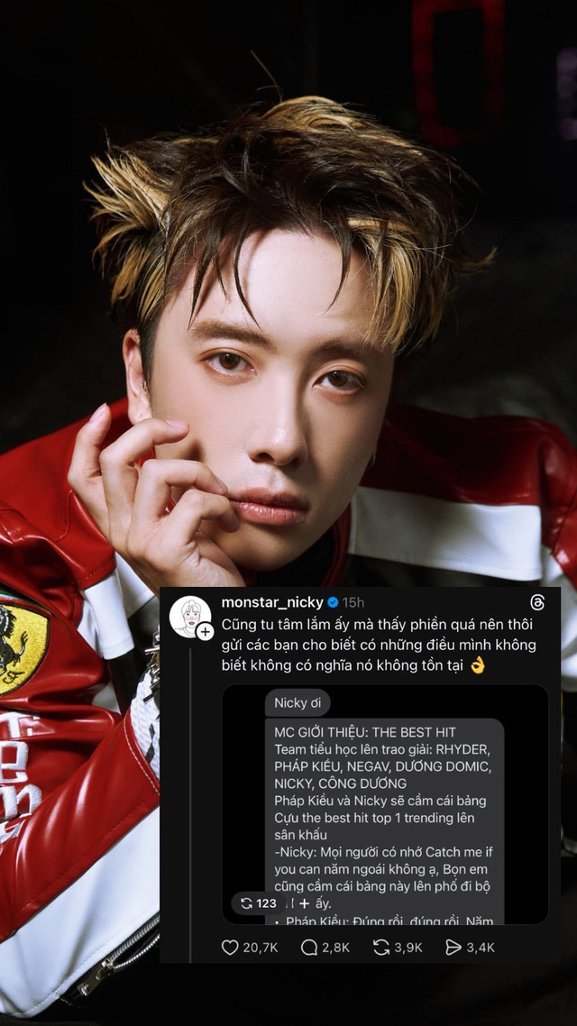 Cùng bị chê vô duyên khi lên trao giải tại Chung kết Say Hi, NICKY có cách xử lý thua hẳn HURRYKNG- Ảnh 2.