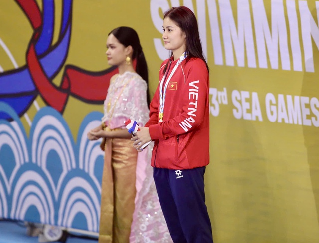 "Tiên cá" Võ Thị Mỹ Tiên giành nhiều huy chương nhất Việt Nam tại SEA Games 33- Ảnh 1. "Tiên cá" Võ Thị Mỹ Tiên giành nhiều huy chương nhất Việt Nam tại SEA Games 33- Ảnh 1.