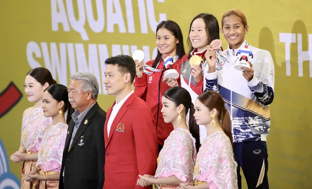 Nụ cười đã nở trên môi của "tiên cá" Võ Thị Mỹ Tiên tại SEA Games 33- Ảnh 3. Nụ cười đã nở trên môi của "tiên cá" Võ Thị Mỹ Tiên tại SEA Games 33- Ảnh 3.