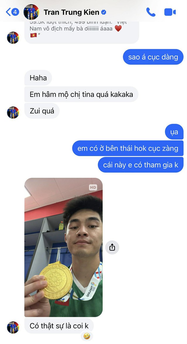 Tin nhắn gửi "cục zàng" lúc 0 giờ thủ môn Trần Trung Kiên sau trận thắng Thái Lan làm lộ một chuyện hết hồn- Ảnh 1.