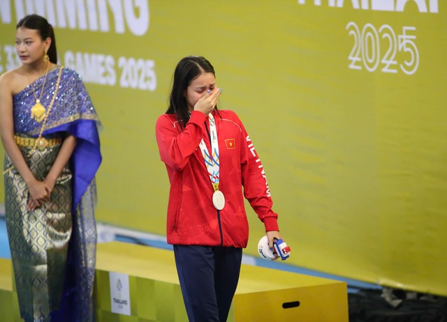 "Tiên cá" Võ Thị Mỹ Tiên: Cô gái khóc trên bục nhận huy chương lại là người giành nhiều huy chương nhất cho Việt Nam- Ảnh 2.