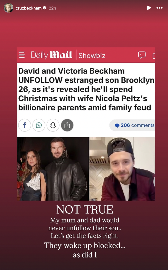 Không thể tin nổi: Con cả bất hiếu chặn vợ chồng Beckham chỉ vì Victoria bấm "like" một video nướng gà?- Ảnh 2.