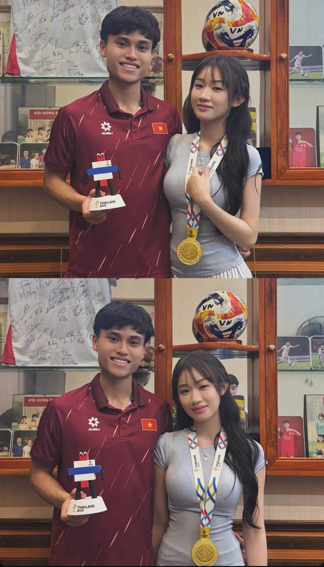 Những cô nàng "số hưởng" nhất, không cần đá SEA Games vẫn có HCV, vợ Thanh Nhàn có màn "flex" chất lừ- Ảnh 3.