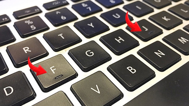 Vì sao trên phím F và J của bàn phím máy tính luôn có gờ nổi?- Ảnh 1.