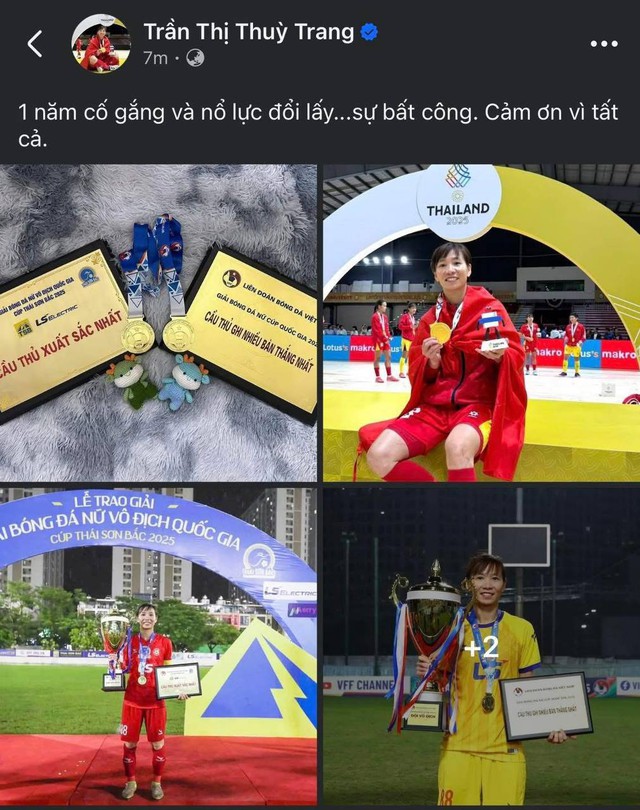 Khép lại drama: Thuỳ Trang lên tiếng sau status ám chỉ Gala Quả bóng vàng "bất công", dành toàn bộ tiền thưởng làm từ thiện- Ảnh 1.