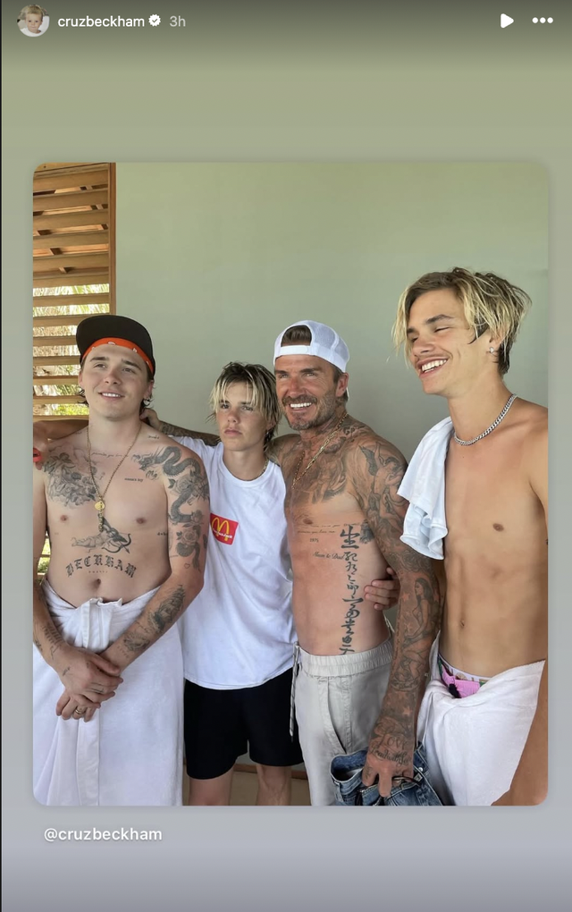 Sau nhiều tháng "chiến tranh lạnh", cậu út nhà Beckham dỗ dành anh cả cỡ này, drama lục đục gia đình sắp được hoá giải?- Ảnh 2. Sau nhiều tháng "chiến tranh lạnh", cậu út nhà Beckham dỗ dành anh cả cỡ này, drama lục đục gia đình sắp được hoá giải?- Ảnh 2.