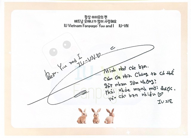 Nữ ca sĩ số 1 Hàn Quốc viết thư tay bằng tiếng Việt, hé lộ 1 ý định ở Việt Nam- Ảnh 2.