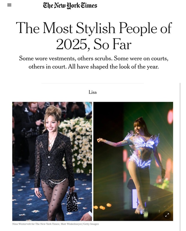 Lisa được vinh danh hàng loạt, 2025 quá rực rỡ rồi!- Ảnh 1.