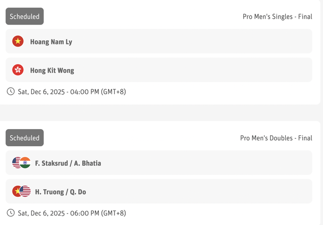 Từ 16h00 ngày mai 6/12: Đón xem Lý Hoàng Nam,Trương Vinh Hiển-Đỗ Minh Quân chinh phục cúp vàng cho Việt Nam tại PPA Tour Asia- Ảnh 4.