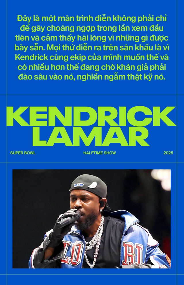 Kendrick Lamar tại Super Bowl Halftime Show: Lớn hơn cả âm nhạc - Ảnh 3.