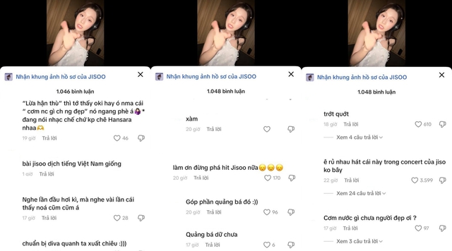Dựa hơi Jisoo (BLACKPINK) "đu trend", nữ ca sĩ Vbiz bị dân mạng chê toàn tập- Ảnh 6. Dựa hơi Jisoo (BLACKPINK) "đu trend", nữ ca sĩ Vbiz bị dân mạng chê toàn tập- Ảnh 6.