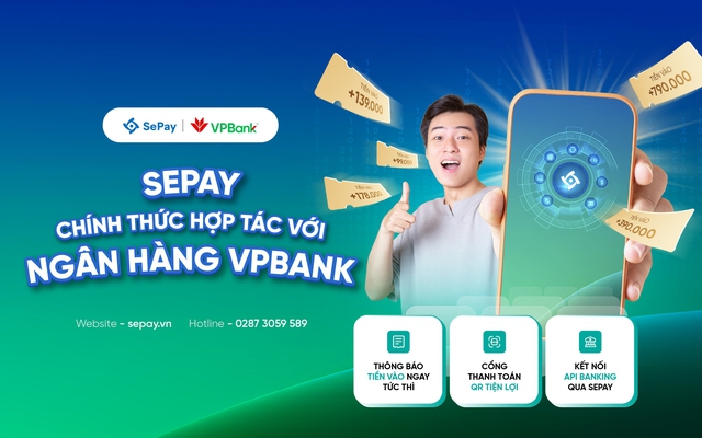 SePay chính thức hợp tác với Ngân hàng VPBank- Ảnh 1.