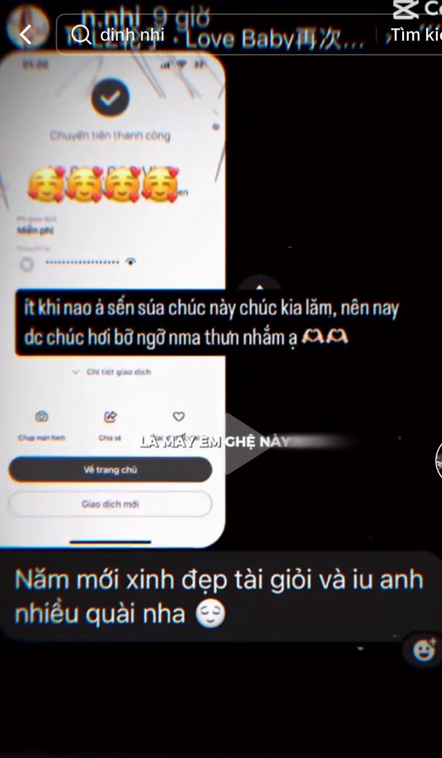 Sao nam Vbiz hẹn hò "ghệ mới" hot girl 2K, còn chuyển khoản tặng bạn gái kèm lời nhắn "sến đến ngỡ ngàng"- Ảnh 4.