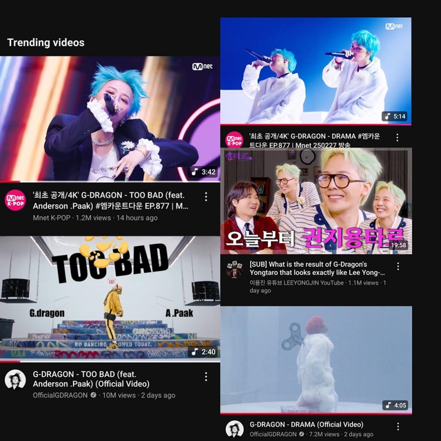 Sự "hết thời" của G-Dragon: Thành tích streaming "lẹt đẹt", bị chê lép vế trước BTS - BLACKPINK nhưng...- Ảnh 8.