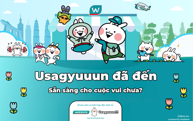 Watsons hợp tác cùng Minto sử dụng Usagyuuun cho chuỗi hoạt động truyền thông khắp châu Á- Ảnh 1.
