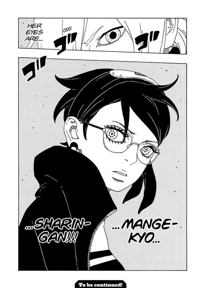 Boruto giải phóng Mangekyo Sharingan của Sarada và tiết lộ sức mạnh của nó- Ảnh 4.