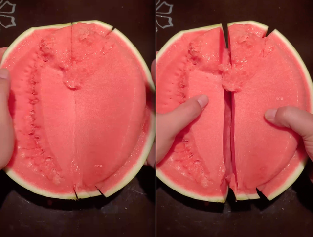 Hình ảnh quả dưa hấu có phần ruột quá hoàn hảo khiến nhiều người nhất quyết không tin nó thật sự tồn tại- Ảnh 1. Hình ảnh quả dưa hấu có phần ruột quá hoàn hảo khiến nhiều người nhất quyết không tin nó thật sự tồn tại- Ảnh 1.