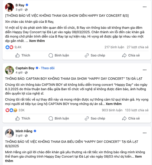 Chưa từng có: Tất cả nghệ sĩ hủy show sát giờ G, khán giả đến nơi sốc toàn tập, còn BTC nói gì?- Ảnh 10. Chưa từng có: Tất cả nghệ sĩ hủy show sát giờ G, khán giả đến nơi sốc toàn tập, còn BTC nói gì?- Ảnh 10.