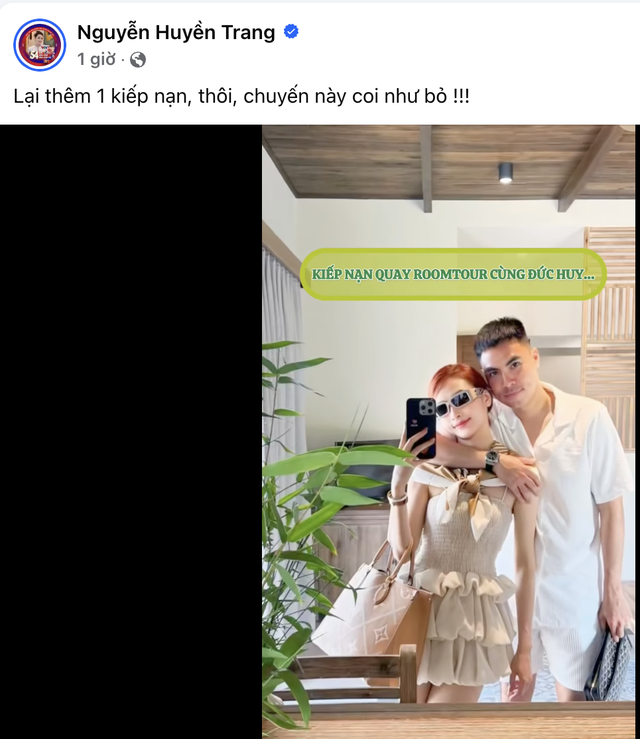 MC Huyền Trang Mù Tạt và bạn trai cầu thủ nổi tiếng xảy ra chuyện gì trong khách sạn mà gọi là "kiếp nạn"- Ảnh 1.
