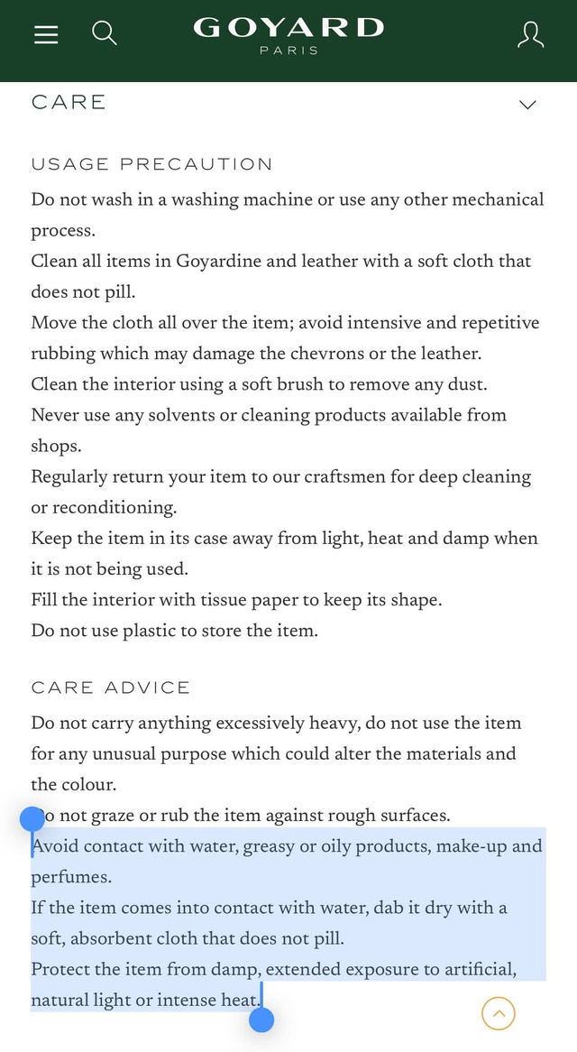 Drama túi Goyard 50 triệu bị chảy màu có cái kết "quay xe": Sự thật về chiếc túi xa xỉ nghe rất ngậm ngùi- Ảnh 7. Drama túi Goyard 50 triệu bị chảy màu có cái kết "quay xe": Sự thật về chiếc túi xa xỉ nghe rất ngậm ngùi- Ảnh 7.