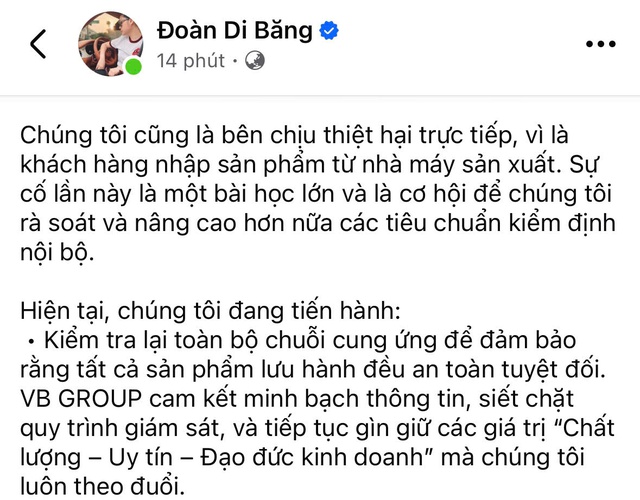 Vợ chồng Đoàn Di Băng công khai xin lỗi, nói bị thiệt hại: Phản ứng của netizen mới đáng bàn- Ảnh 2.