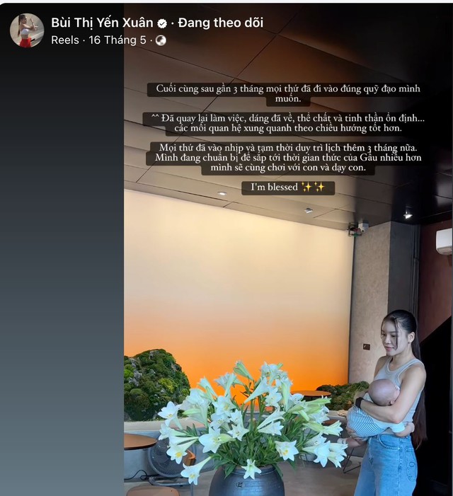 Yến Xuân - vợ Lâm Tây khoe vóc dáng sexy nhưng bất ngờ có dấu hiệu trầm cảm sau sinh, lộ tình hình mới nhất- Ảnh 1.
