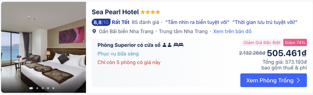 Giá phòng khách sạn Nha Trang giảm sâu 81% cho 1 đêm, du khách còn sốc hơn khi hạng luxury có giá tiền này- Ảnh 1.