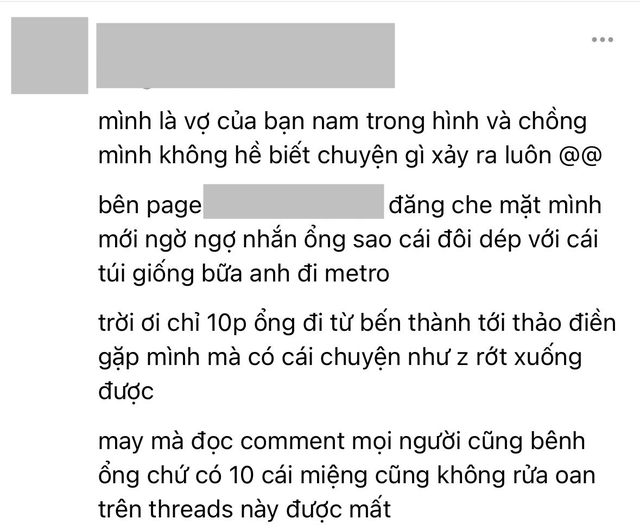 Toàn cảnh nghi ngờ quấy rối ở Metro TP.HCM: Vợ người đàn ông lên tiếng, người bóc phốt xin lỗi nhưng gây phẫn nộ- Ảnh 2.