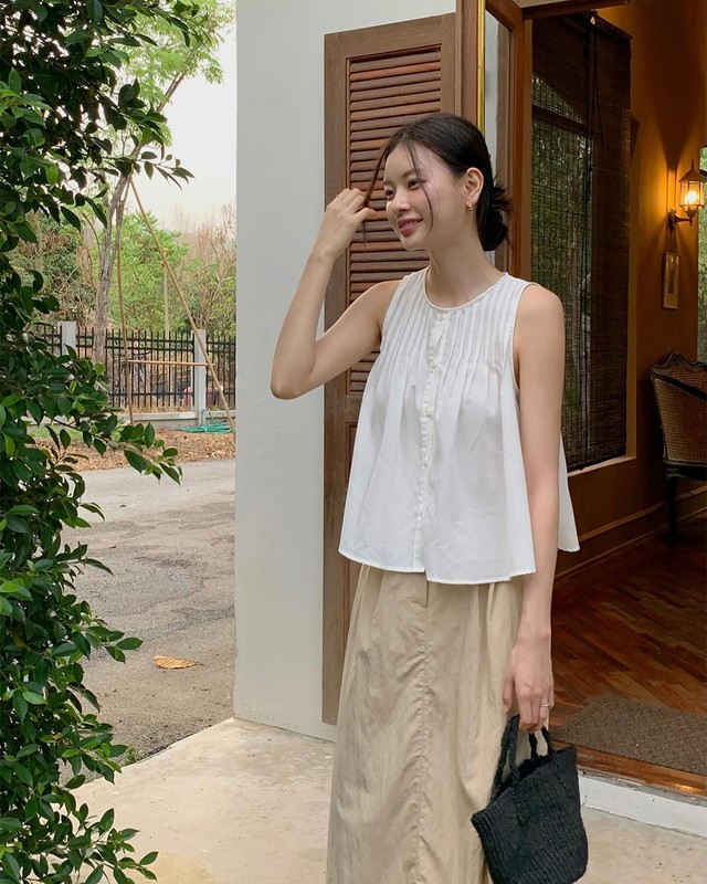 Mặc đẹp rất đơn giản với 10 set đồ màu be mát mắt, trẻ trung và cực kỳ tinh tế- Ảnh 10.