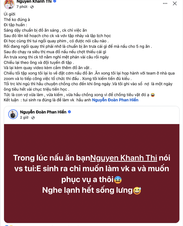 Đang nấu ăn, Khánh Thi bỗng nói 1 câu khiến Phan Hiển "lạnh sống lưng"- Ảnh 1.