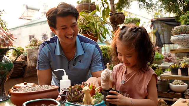 Những khoảnh khắc gây "tan chảy" của diễn viên Hà Việt Dũng và con gái 5 tuổi- Ảnh 4.