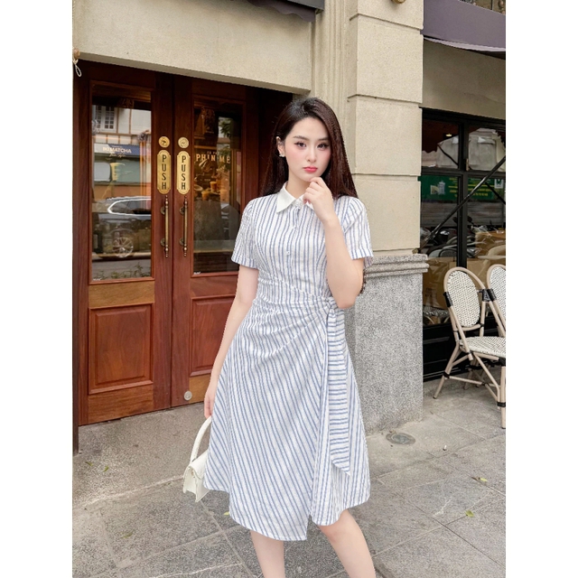 Đầu hè mặc gì vừa mát vừa sang? Váy sơ mi là đáp án hoàn hảo!- Ảnh 11.