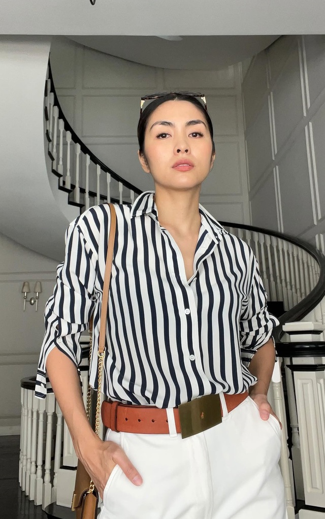 Mặc đồ họa tiết điệu nghệ như Tăng Thanh Hà: Vẻ ngoài rất nổi bật nhưng cũng đầy sang trọng- Ảnh 4.