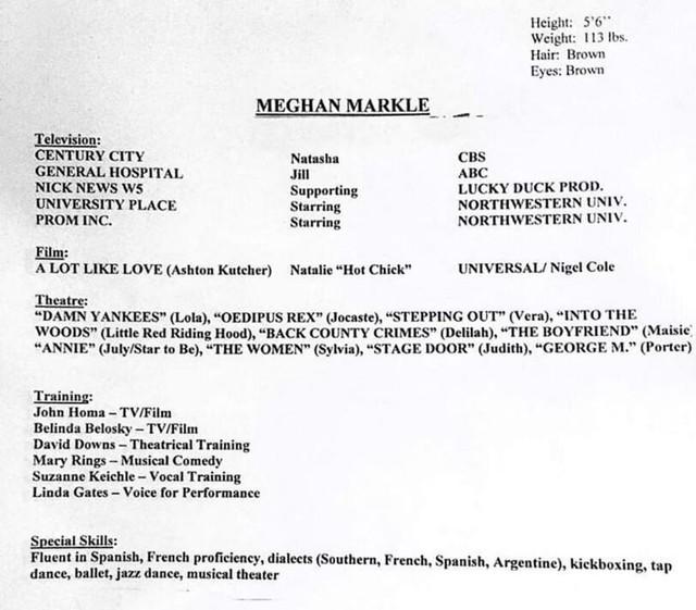 CV cũ của Meghan Markle bất ngờ gây sốt: Từng đóng vai "cô gái nóng bỏng" và vật lộn với tủ đồ trong... phòng tắm- Ảnh 2.