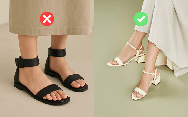 4 mẫu sandal khiến chân trông ngắn một mẩu, hội chiều cao khiêm tốn nên né xa- Ảnh 1. 4 mẫu sandal khiến chân trông ngắn một mẩu, hội chiều cao khiêm tốn nên né xa- Ảnh 1.