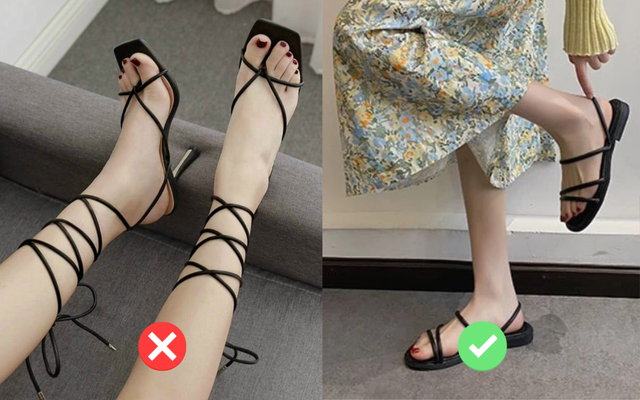 4 mẫu sandal khiến chân trông ngắn một mẩu, hội chiều cao khiêm tốn nên né xa- Ảnh 4. 4 mẫu sandal khiến chân trông ngắn một mẩu, hội chiều cao khiêm tốn nên né xa- Ảnh 4.