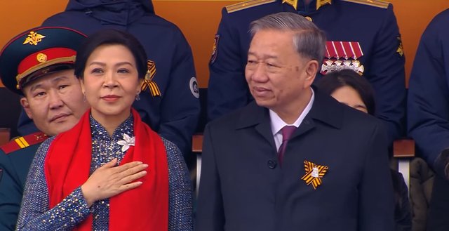 Toàn cảnh màn xuất hiện của đoàn Quân đội Nhân dân Việt Nam trong lễ duyệt binh Ngày Chiến thắng 9/5 tại Quảng trường Đỏ- Ảnh 6.