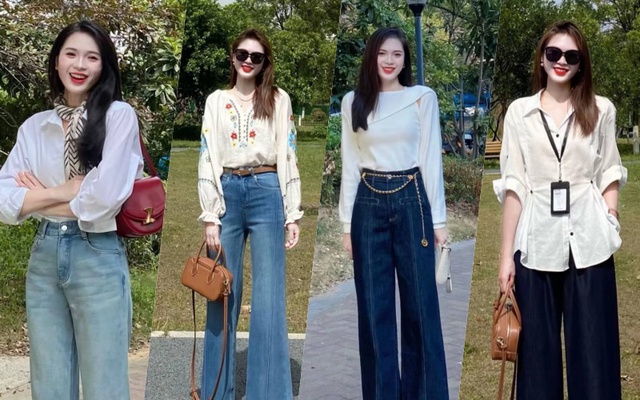 Sơ mi trắng + quần jeans: Cách mix đồ vừa tôn eo thon dáng chuẩn vừa khéo hack tuổi, dành cho các nàng tuổi 35- Ảnh 1.