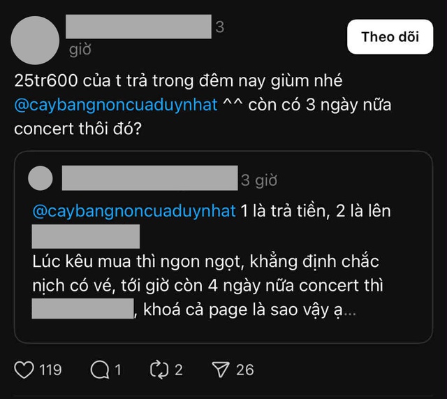 Sốc: Vụ tố "đào lửa" hàng trăm triệu tiền vé ngay trước concert Chông Gai khiến MXH dậy sóng lúc nửa đêm- Ảnh 2.
